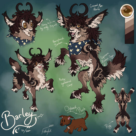 Added pelt, chibi headshot and fullbody, and plushy