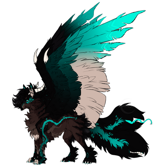 Flat, Lined, Added wings