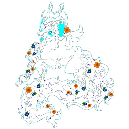 Normal, Added items (flowers) and wings